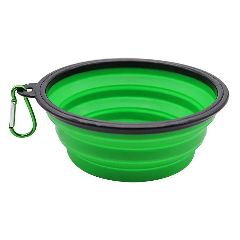Collapsible Silicone Pet Travel Bowl for Food and Water