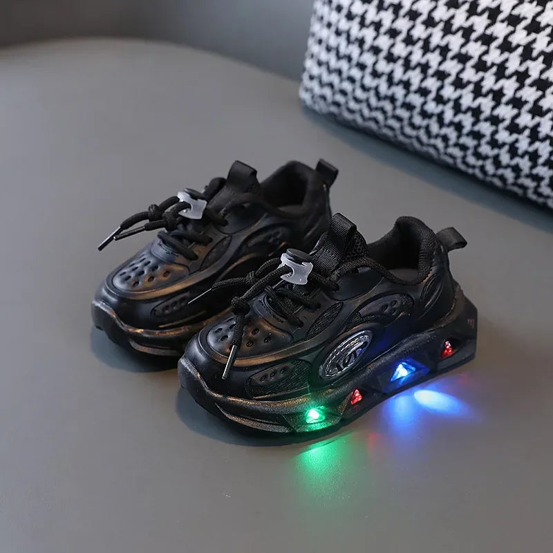 LED Child Trainers for Toddlers 4-6 Years Unisex Sport Shoes