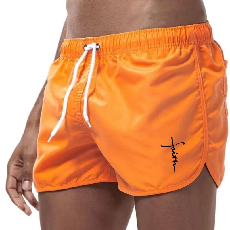 Men'S Swimming Shorts Surfing Swimwear Beach Pants Water Sports Men'S Clothing Quick Dry Comfortable Fit Summer Active Wear