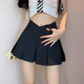 Summer Mini Pleated Skirt for Women in Polyester