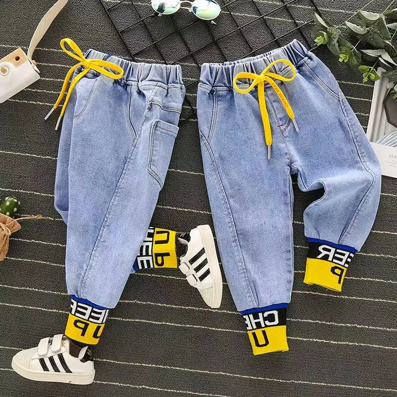 Boys Casual Loose Jeans Pants for Ages 4-6Y