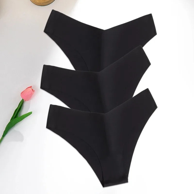 WarmSteps Women's Seamless G-String Panties 3Pcs Set