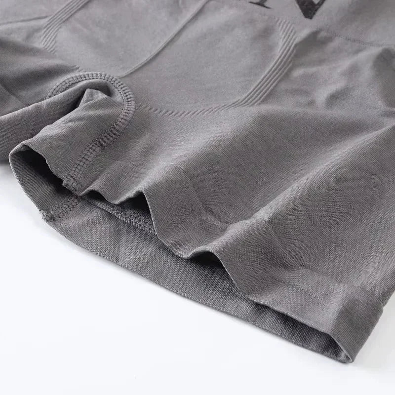 Men's High Elastic Boxer Briefs Soft Cotton Stretch Shorts