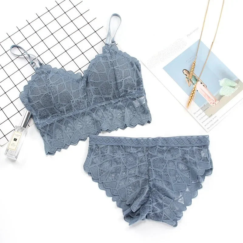 Lace Push-up Bra and Panty Set for Women by MALEY LifeStyle