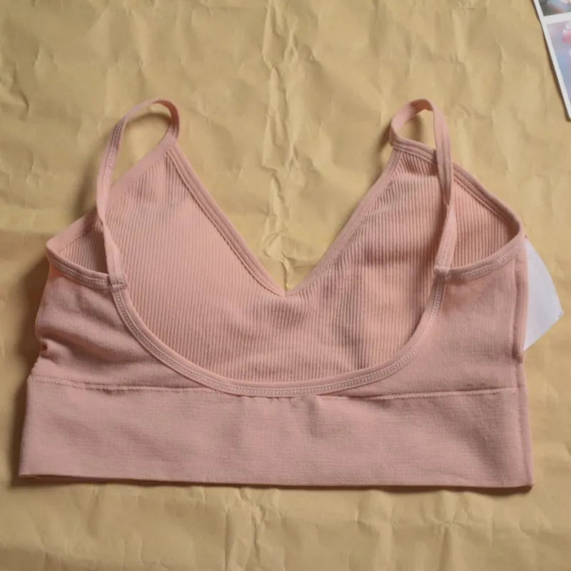 Women's Seamless Pushup Bra and Thong Lingerie Set