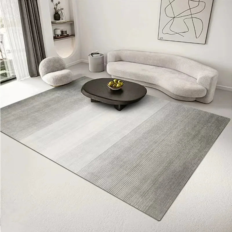Large Gray Soft Lounge Rug for Modern Living Room and Bedroom