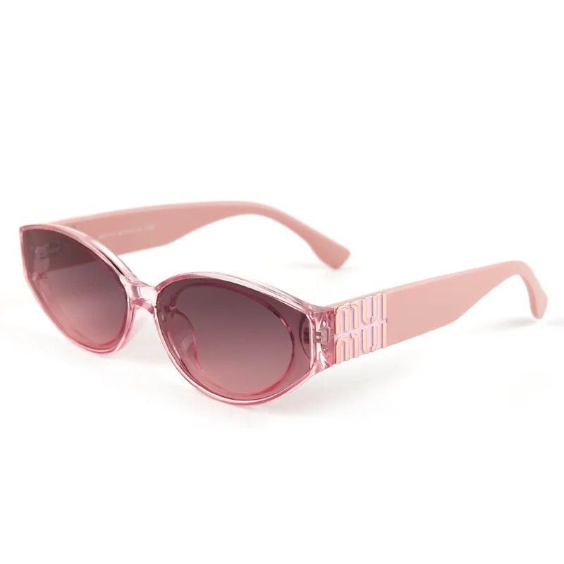 Luxury Oval Sunglasses for Women by MERCELYN - UV400 Protection
