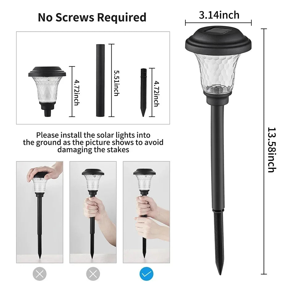 Heinast Contemporary Solar Pathway Lights for Outdoor Use