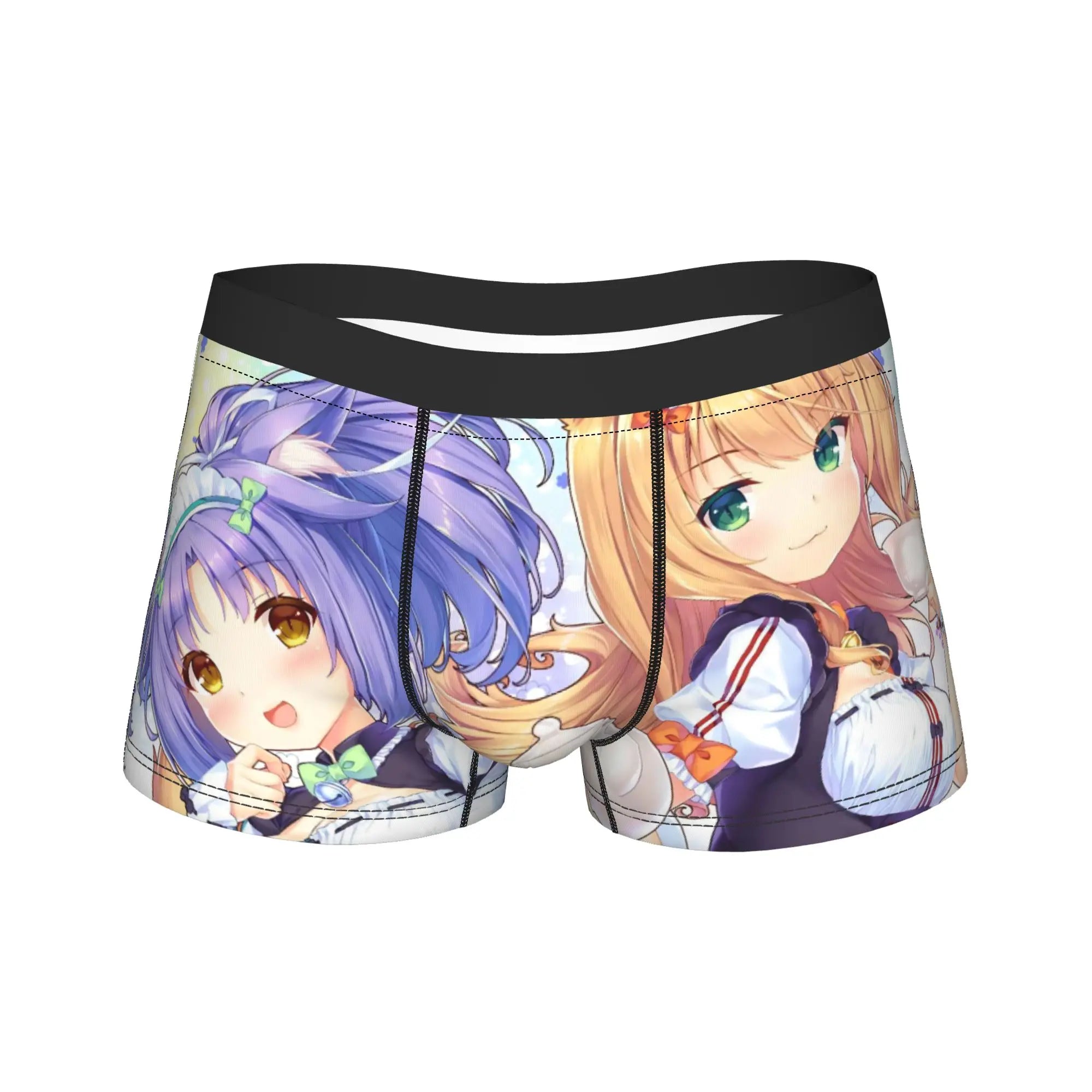 Men's Funny Cartoon Boxer Shorts Breathable Polyester Underwear