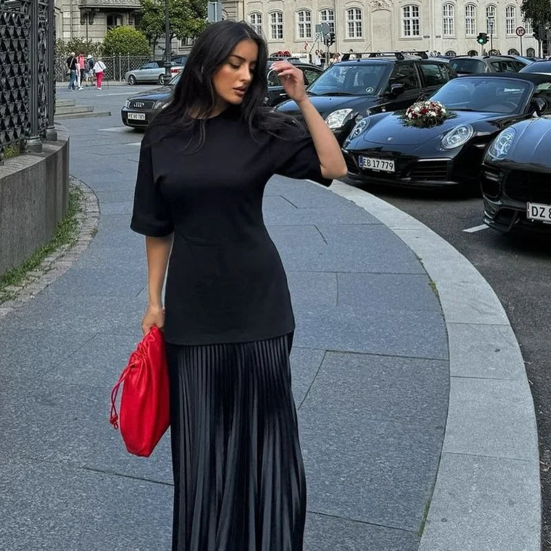 2025 Summer Knitted Patchwork Dress for Women