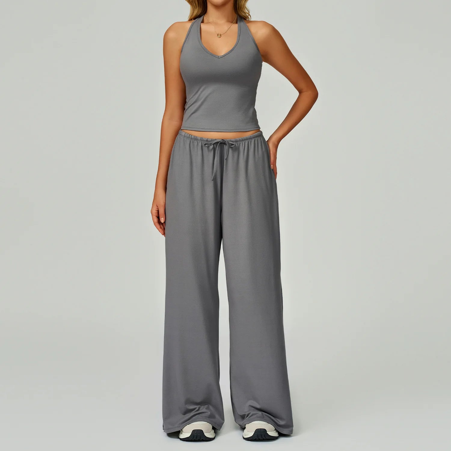 BIANHUI Women's Quick-Dry Yoga Set with Beauty Back Strap