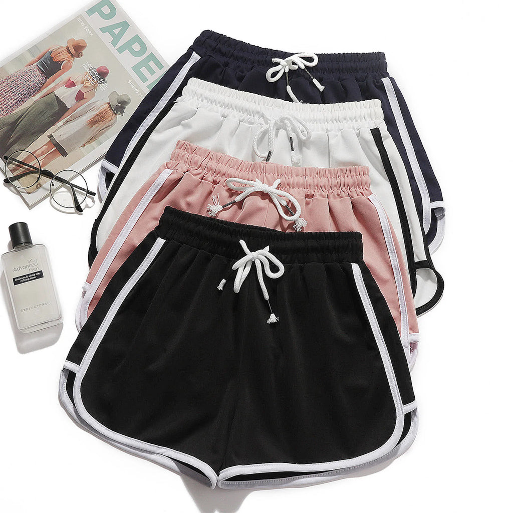 Breathable Polyester Yoga Shorts for Summer Workouts