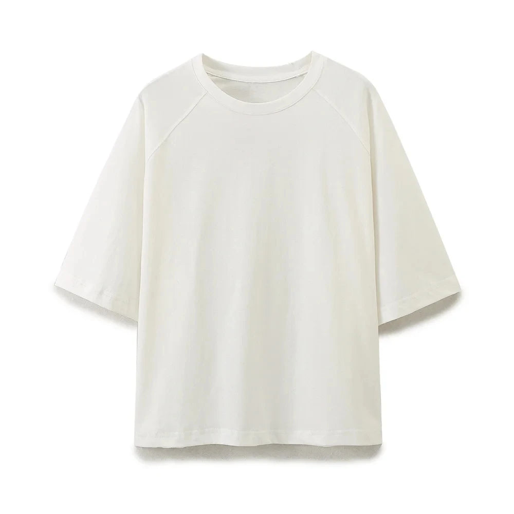 HH Women O Neck Loose Casual Short Sleeve T-Shirt