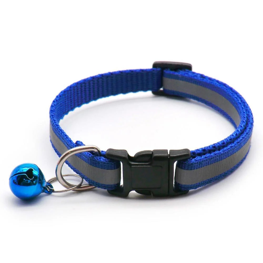 Reflective Bell Pet Collar for Small Dogs and Cats - 2 Pack