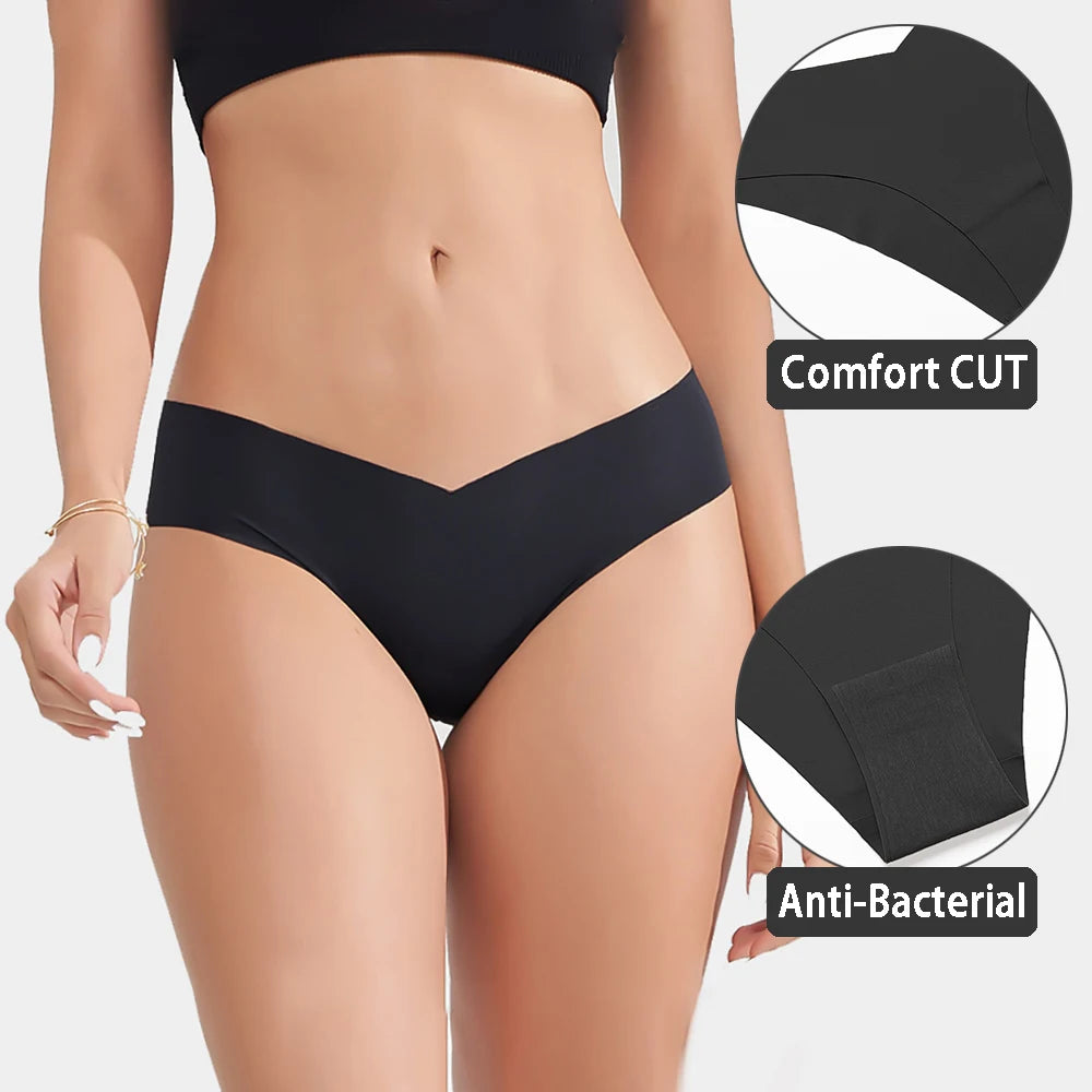 WarmSteps Women's Seamless G-String Panties 3Pcs Set