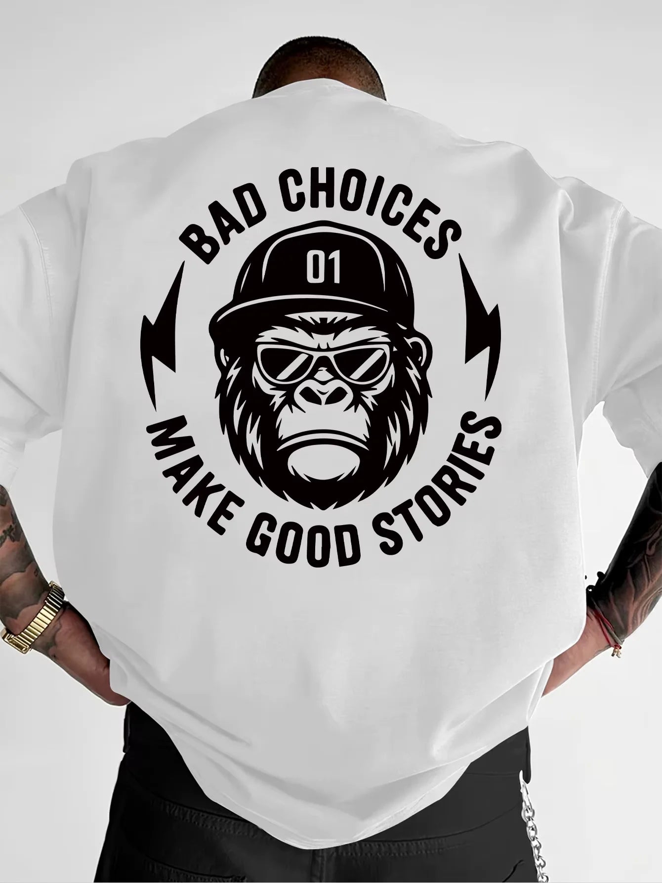 Summer Men Fun Creative Pattern T-Shirt Casual Everyday Style Top Versatile Trendy Design Suitable