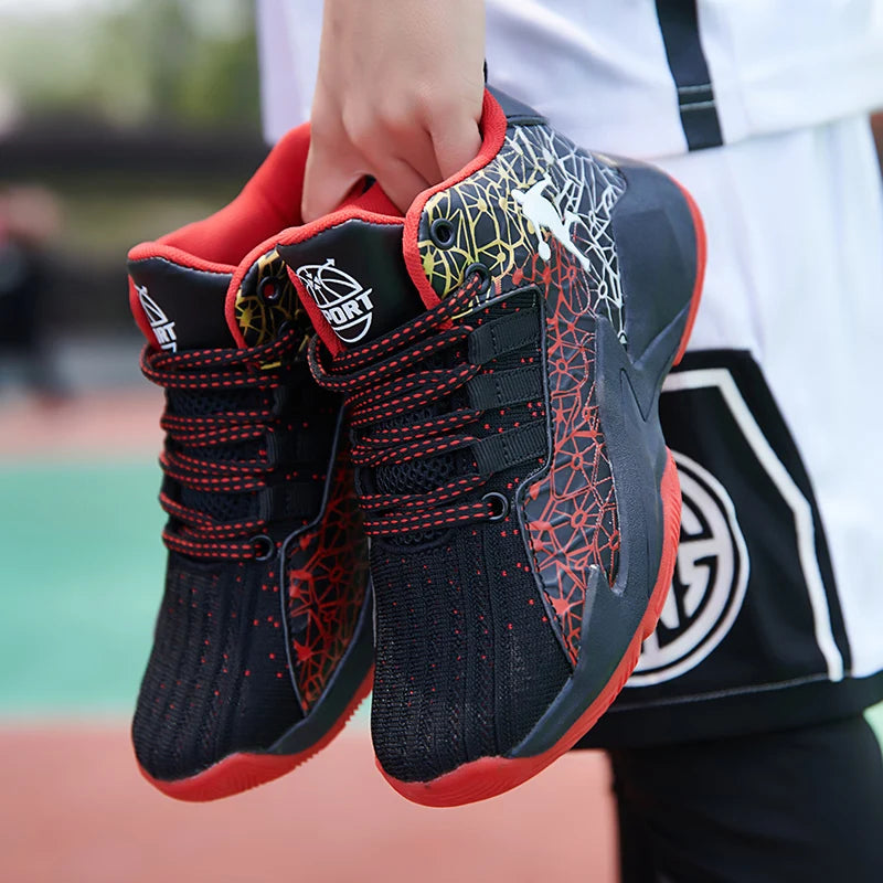 2026 Boys Basketball Sneakers Comfortable Lace-Up Shoes
