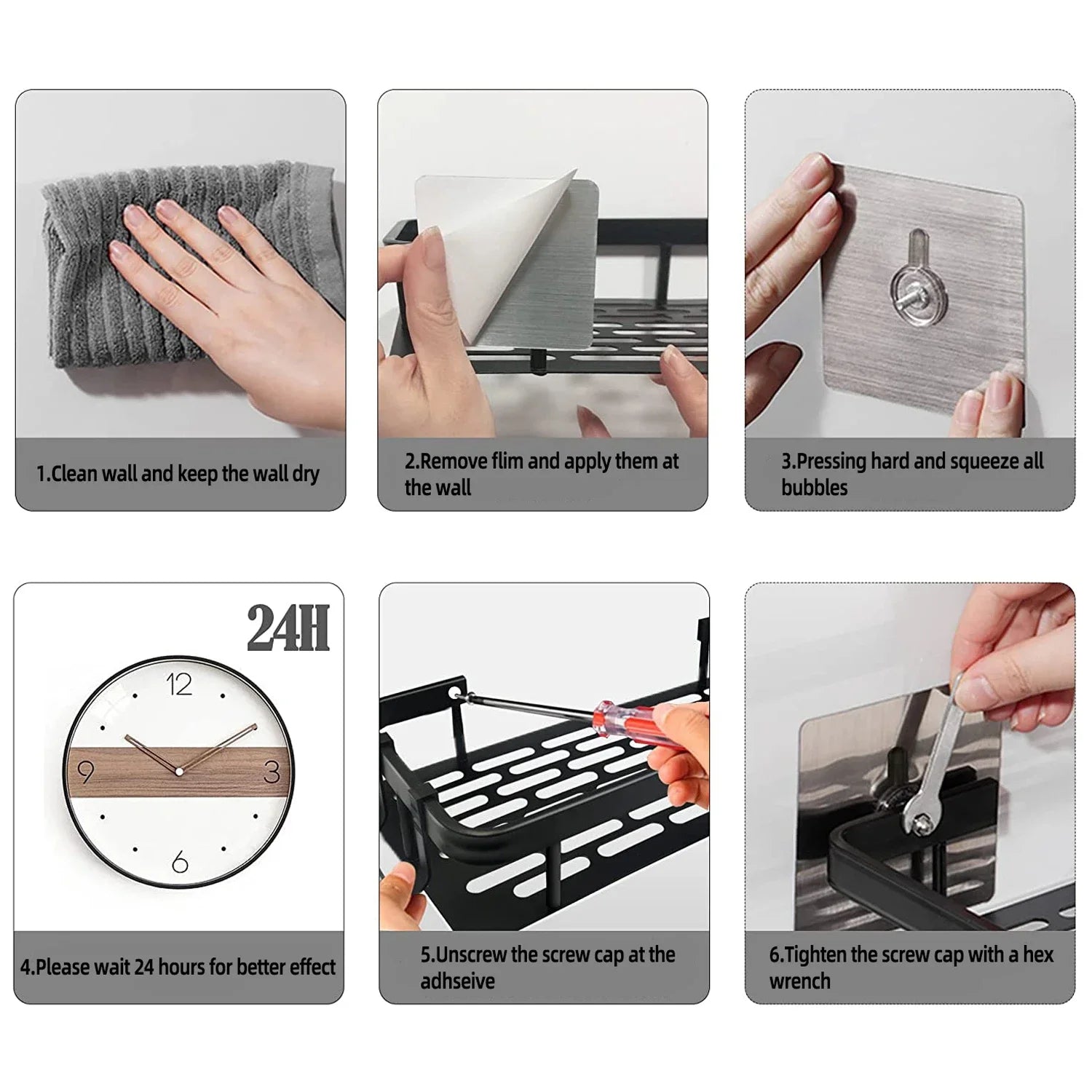 Wall Mount Corner Shelf Organizer for Bathroom Accessories