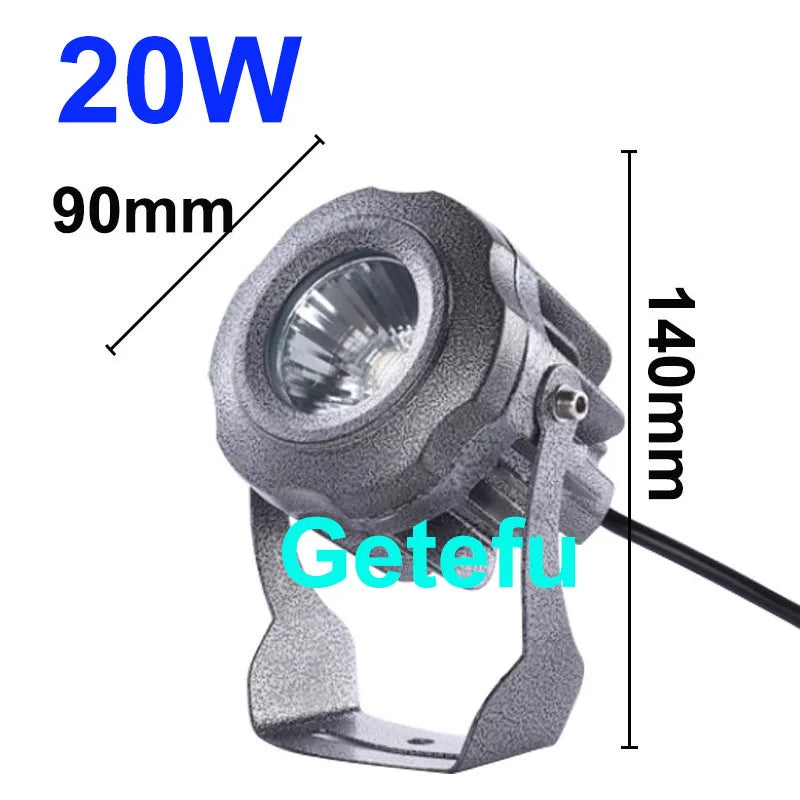 Getefu Outdoor LED Lawn Light Waterproof Aluminum Spot Lamp