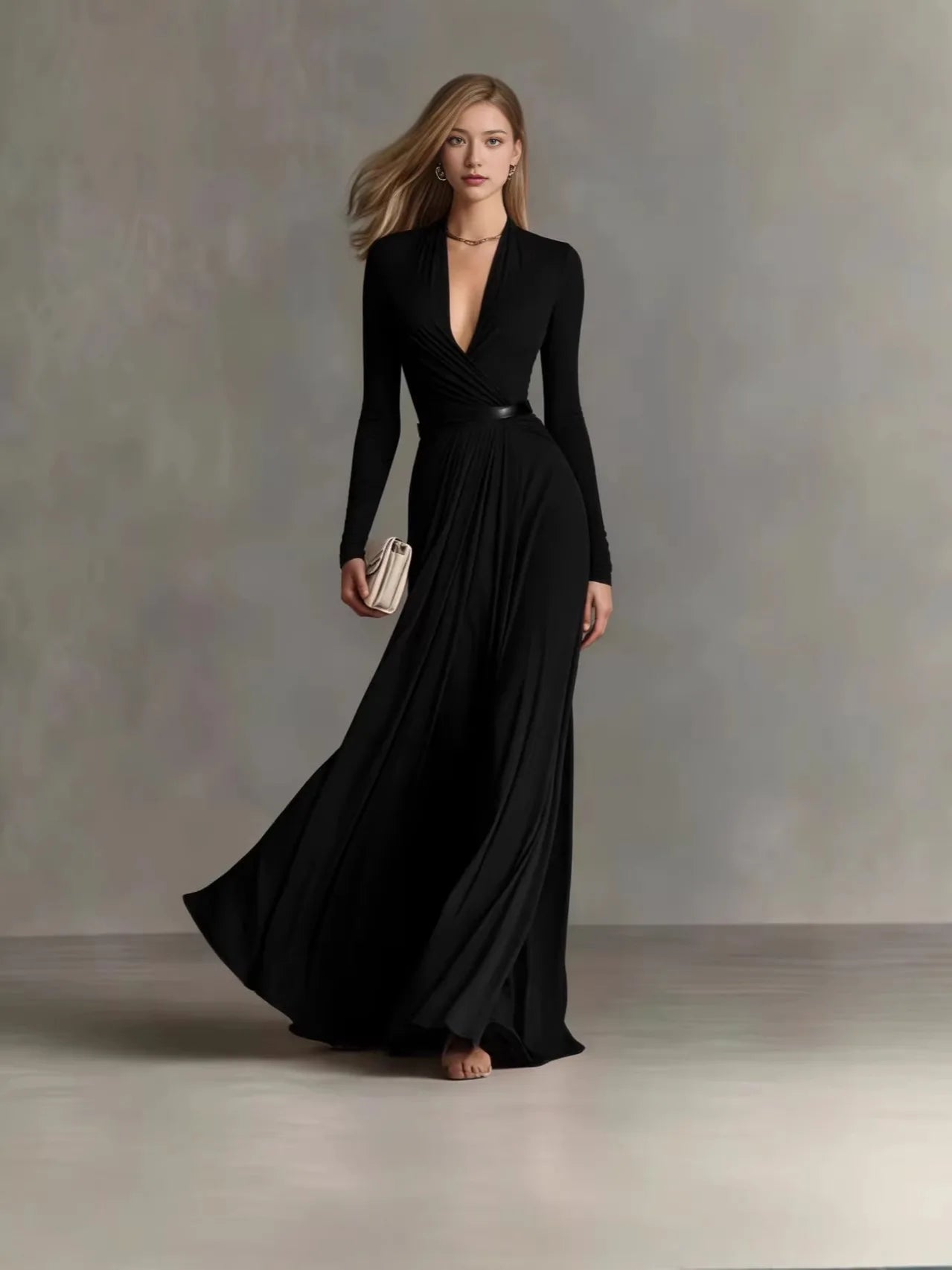 Elegant Women's Fashion Dress for Summer 2026 in Black