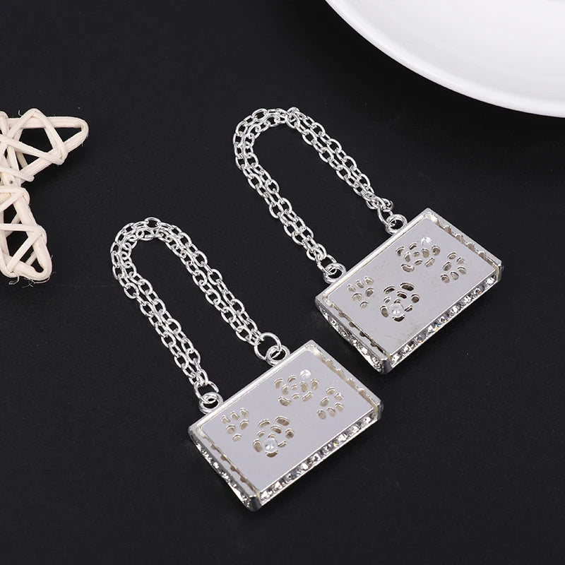 Dollhouse Miniature Metal Chain Handbag for Kids