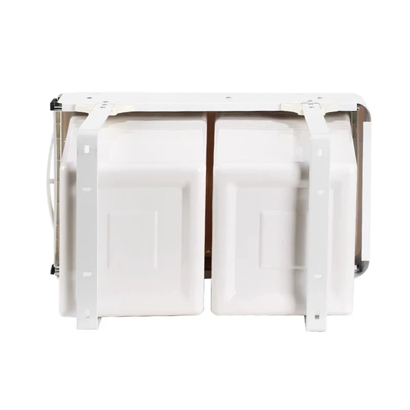 Large Rectangular Kitchen Sink Trash Can for Cabinet Use