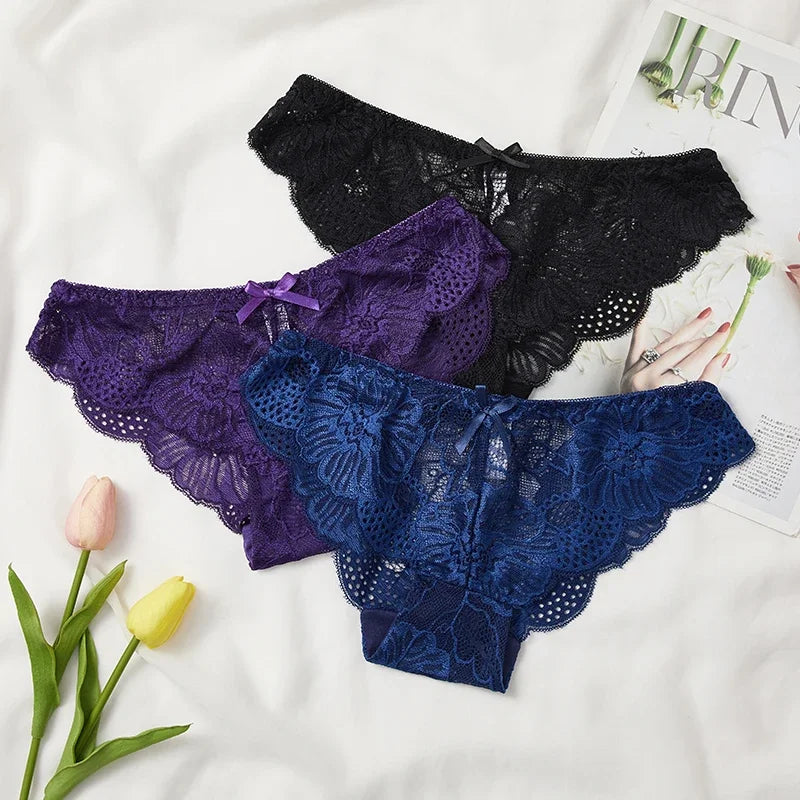 Sexy Lace Transparent Briefs for Women by MOONBIFFY