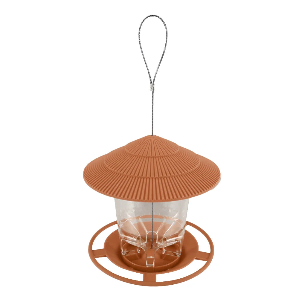 Large Capacity Elegant Hanging Bird Feeder for Gardens