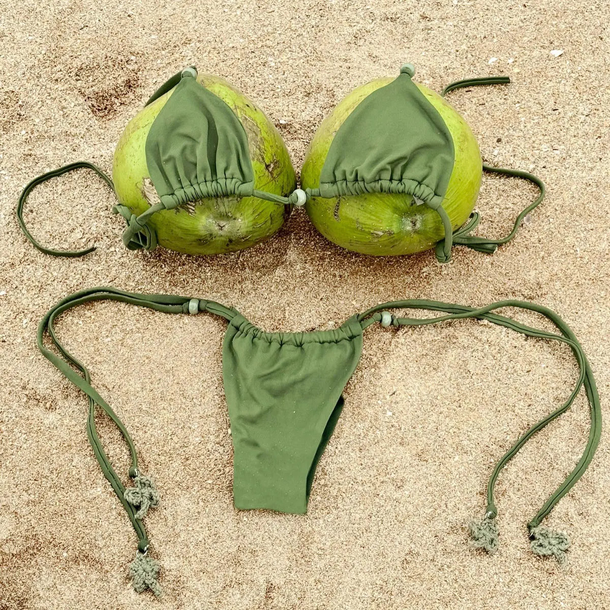 Shiny Bandeau Bikini Swimsuit for Women by MALEY LifeStyle