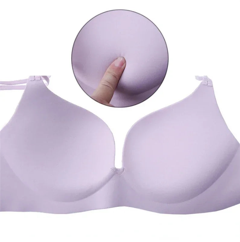 Comfortable Seamless Push Up Bra Set for Women 2024