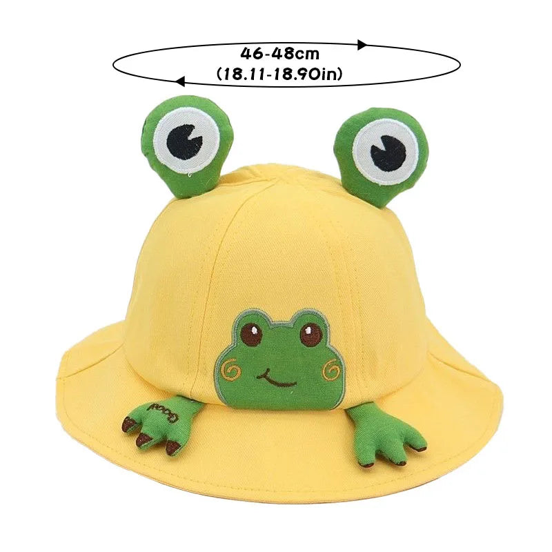 Cute Cotton Baby Bucket Hat for Kids Summer Outdoor Fun
