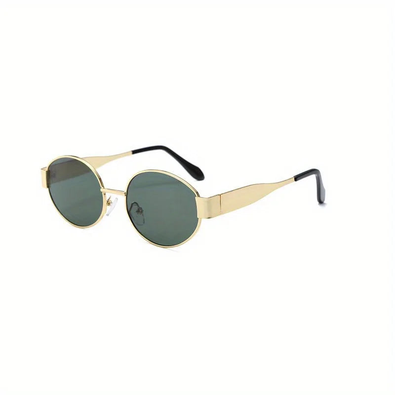 Trendy Oval Sunglasses for Women in Alloy Frame