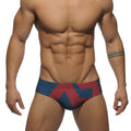Men's Low Rise Swimming Briefs with Letter Print Design