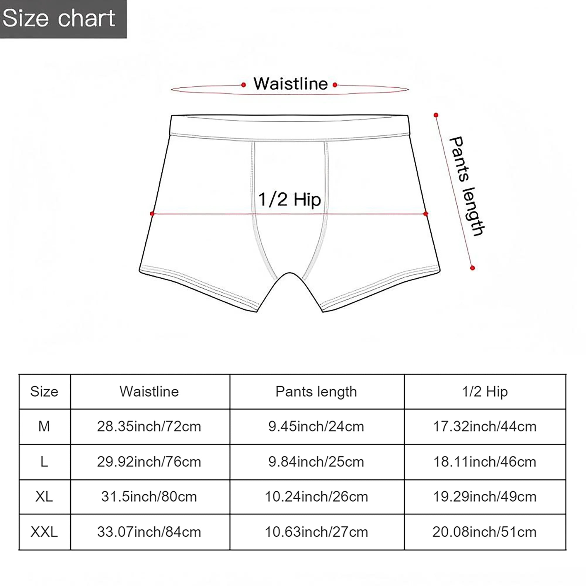 Humor Boxer Shorts for Men Cartoon Breathable Polyester M-XXL
