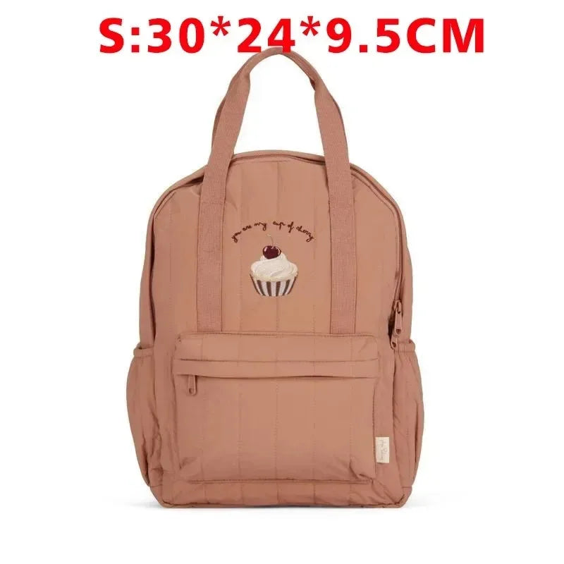 Cute Cartoon Cotton Kids Backpack for Ages 4-6