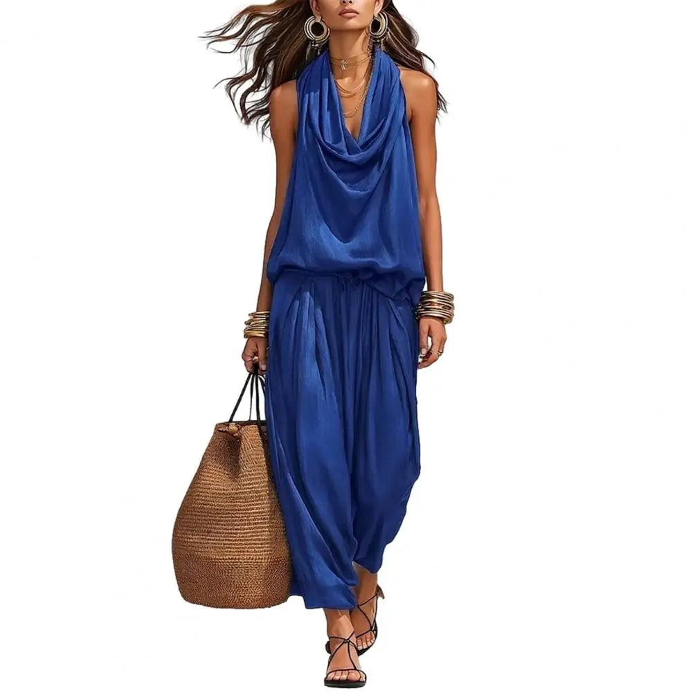 MALEY LifeStyle Women's Elegant 2 Piece Pants Set