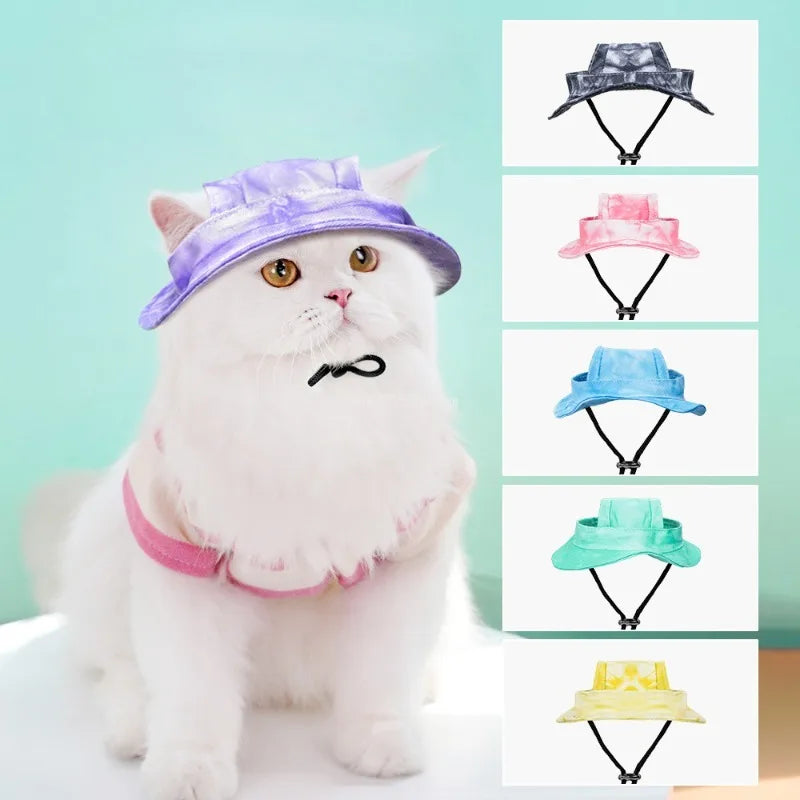 Fashionable Adjustable Dog Hat with Ear Holes for Sun Protection