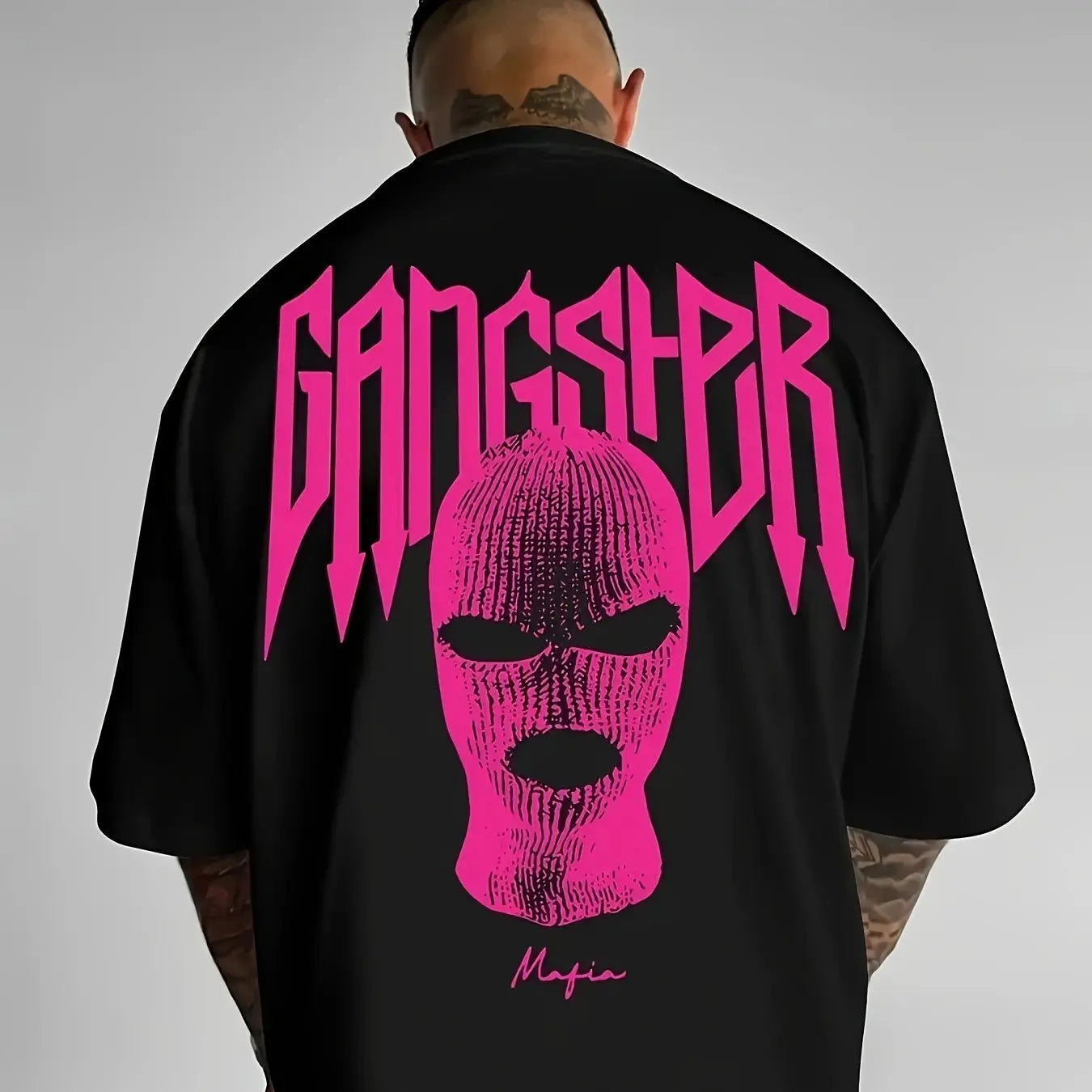 Men's Street Style Round Neck T-shirt, Bold and Interesting Printed T-shirt for Casual Street Wear