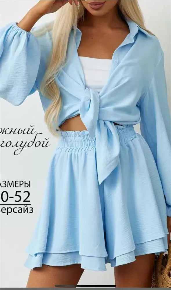 SITMCF Casual Loose Women's Summer Short Set