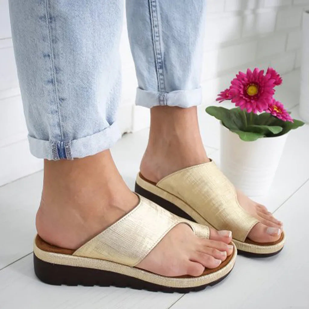 YBQJOO Women's Comfy Platform Sandals in ROME Style