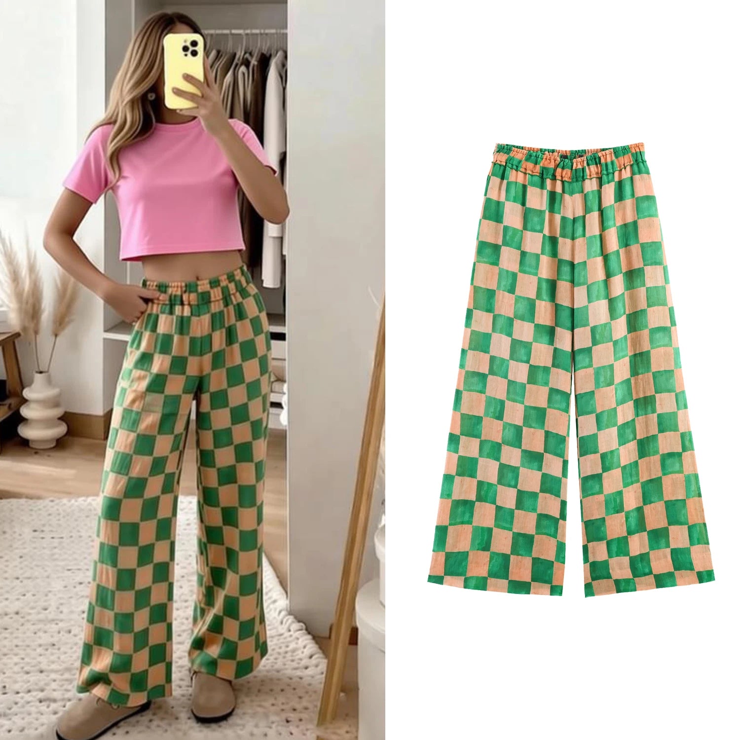 High-Rise Loose Casual Pants for Women by SNOW PINNACLE