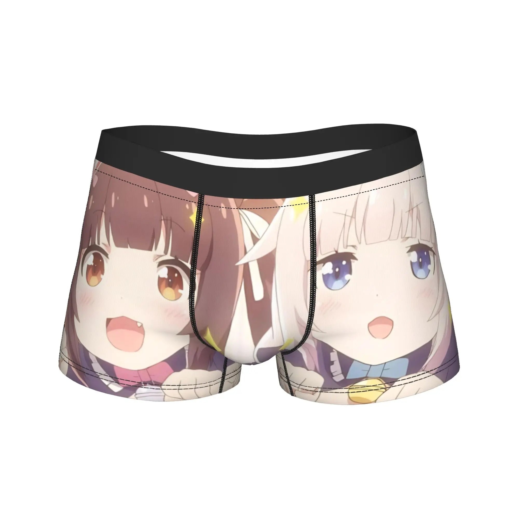 Men's Funny Cartoon Boxer Shorts Breathable Polyester Underwear