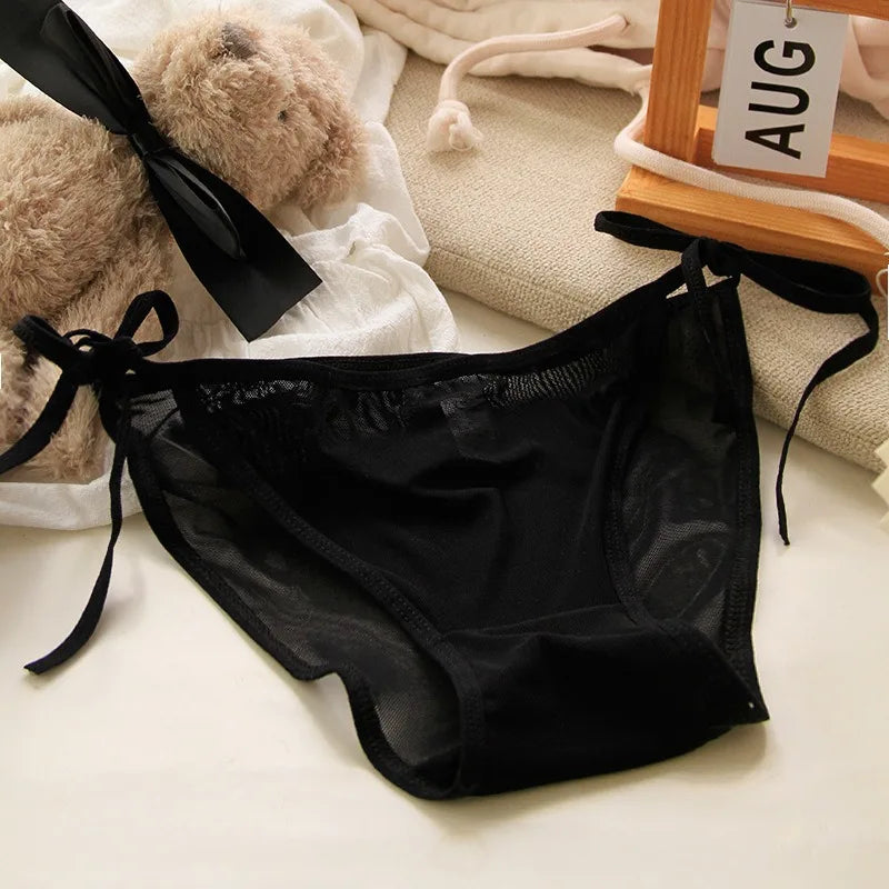 Sheer Mesh Low Waist Briefs for Women by QFVAN