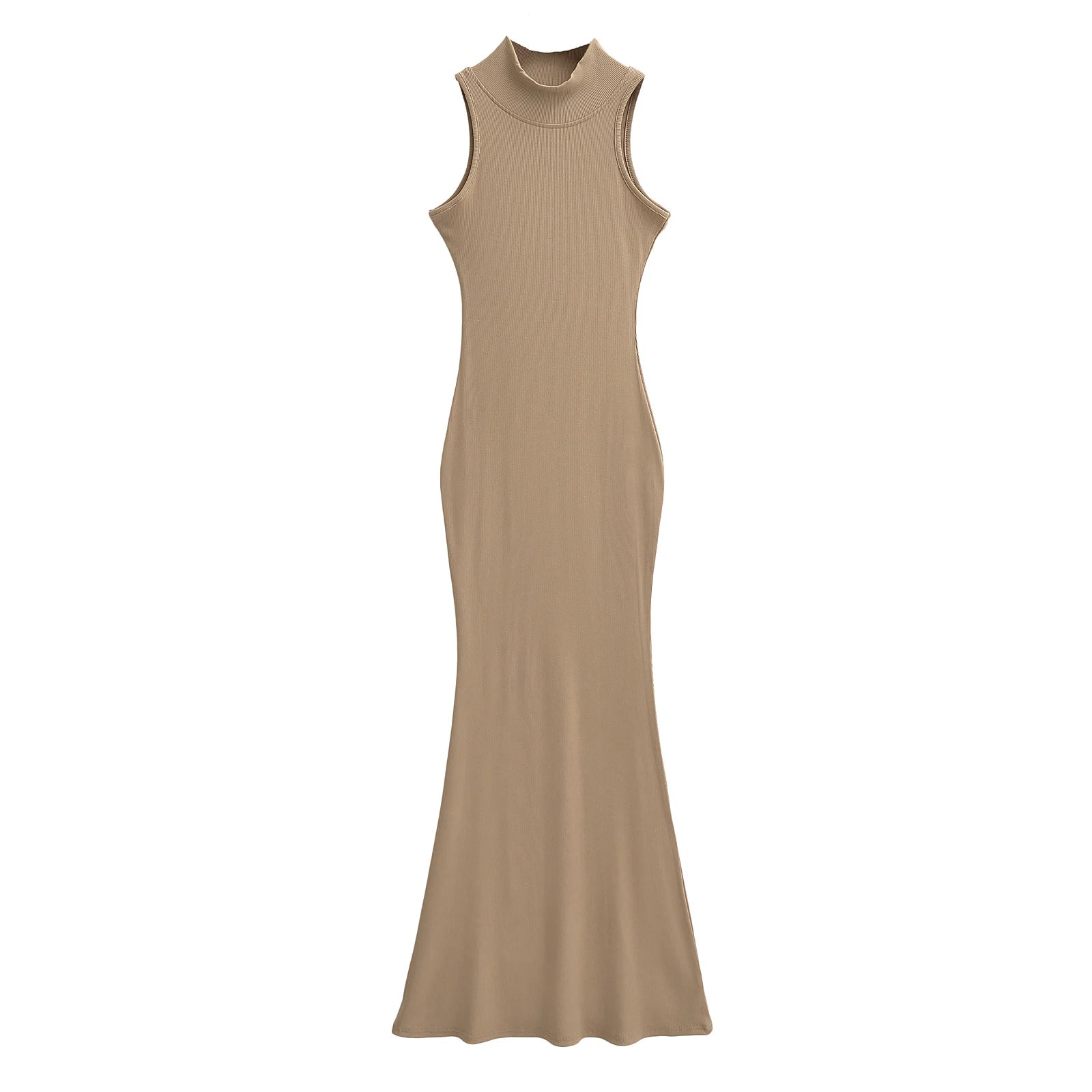 Elegant Turtleneck Knitted Bodycon Dress for Women
