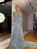 Elegant Satin A-Line Evening Dress for Women by Jirocum