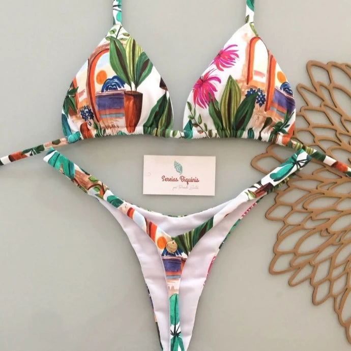 2026 Polyester Sexy Brazilian Bikini Set for Women