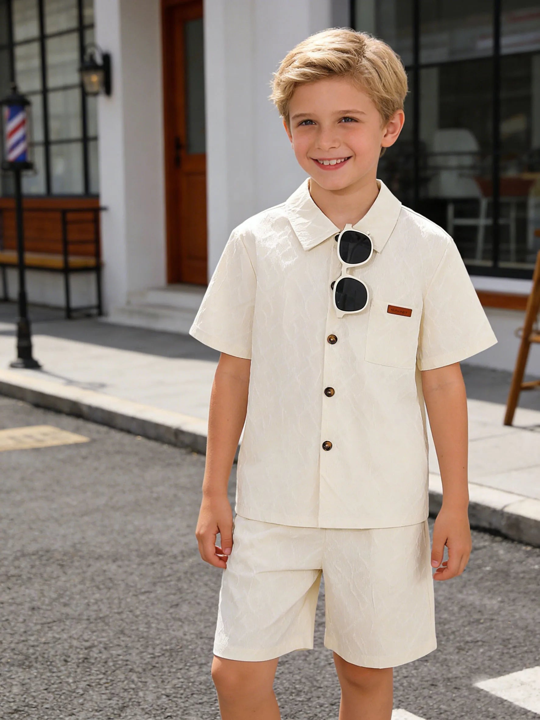 Boys' Casual Summer Fashion Set for Outdoor Activities