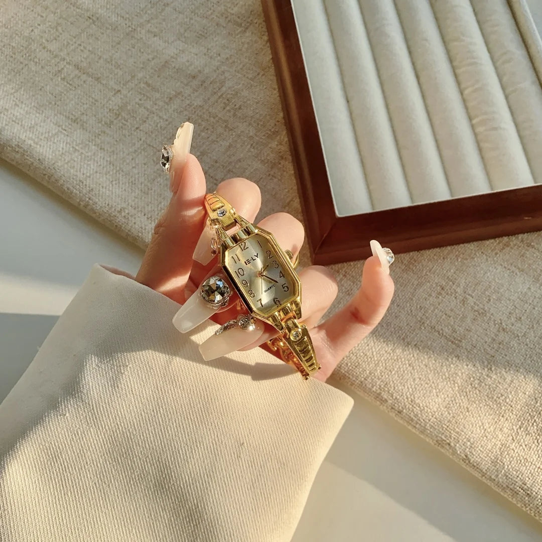 Elegant Gold Bracelet Watch for Women by KCALOE
