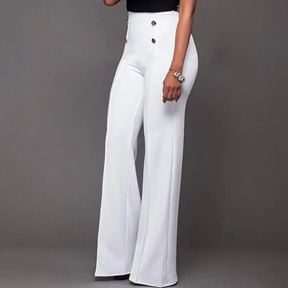 Women High Waist Wide Leg Pants for Casual Autumn Wear