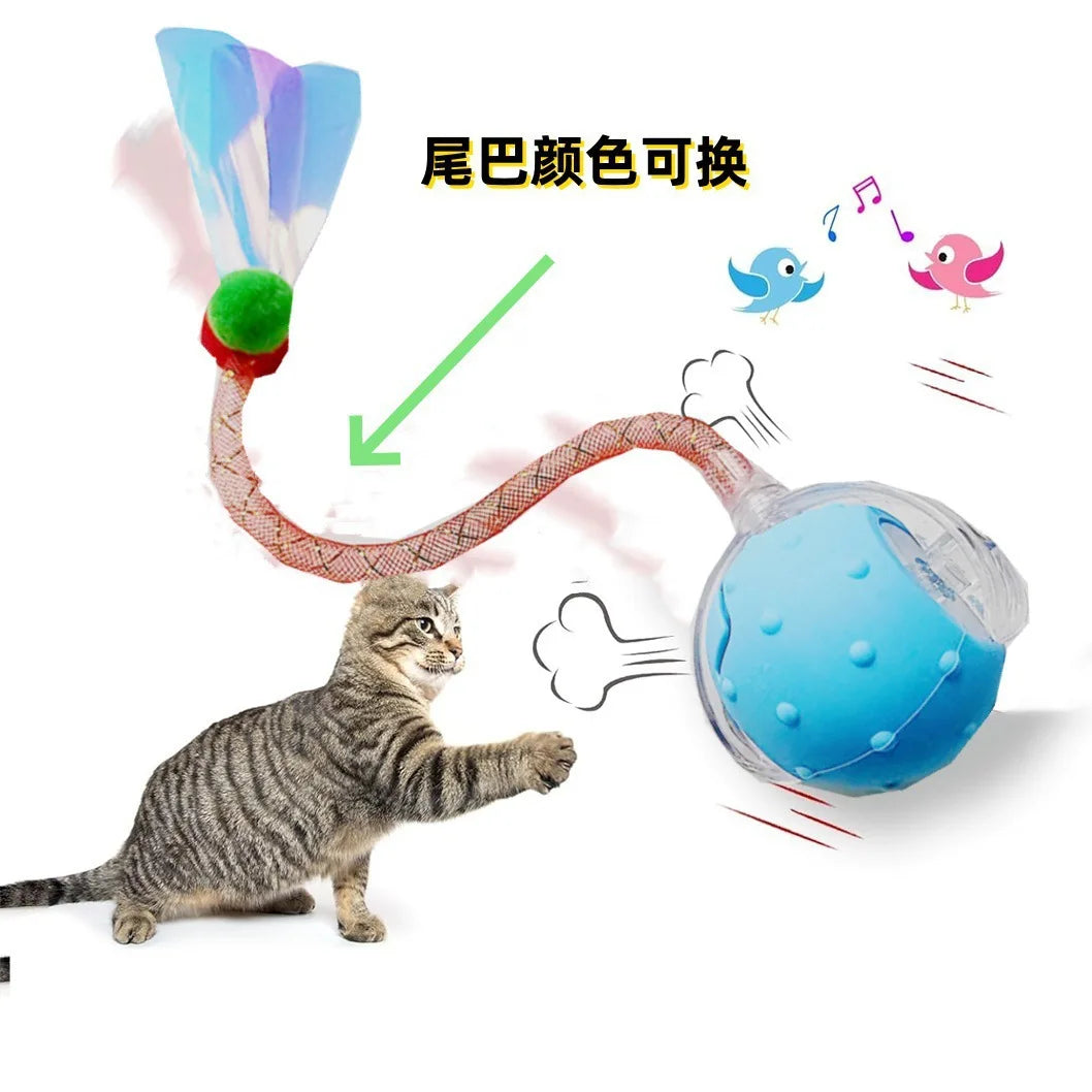 Smart Rolling Ball Cat Toy for Interactive Play and Boredom Relief